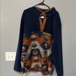 Men's Geometric Patterned Crewneck Sweater